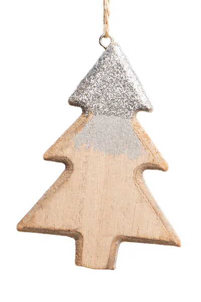 Christmas pine tree made of wood — Stock Photo, Image