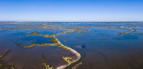 Luftaufnahme Von Ribeira Das Teixugueiras Der Nähe Der Lagune Von — Stockfoto
