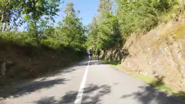 Fafe Portugal Circa Junio 2020 Punto Vista Montar Bicicleta Ruta — Vídeo de stock