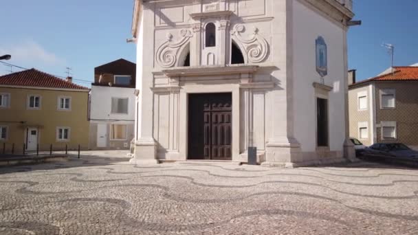 Aveiro Portugal Circa August 2020 Gevel Van Kapel Saint Goncalinho — Stockvideo