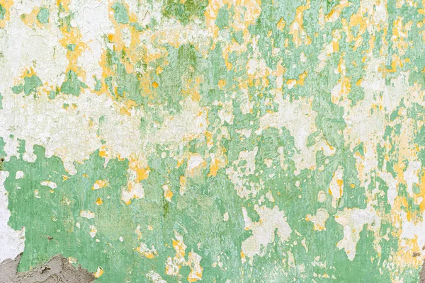 Stará Zeď Zelenou Barvou Staré Texturované Betonové Stěny Malované Zelenou — Stock fotografie