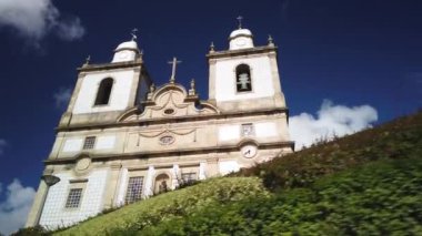 OVAR, PORTUGAL - CIRCA AĞOust 2020: Ovar Ana Kilisesi şehir merkezinde yer almaktadır.