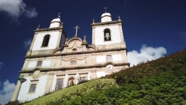 Ovar Portugal Circa August 2020 Hoofdkerk Van Ovar Ligt Het — Stockvideo