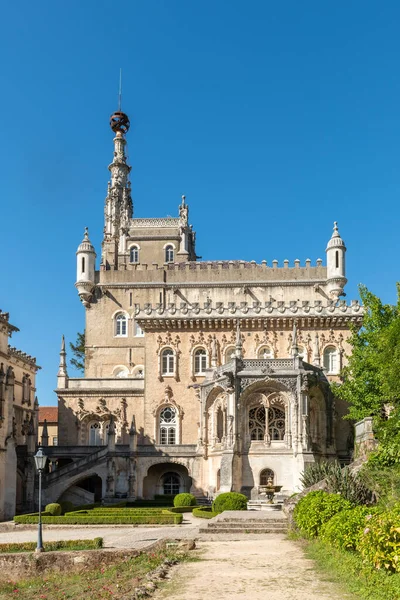 Luso Portugal Circa August 2020 Uitzicht Het Paleis Van Bucaco — Stockfoto