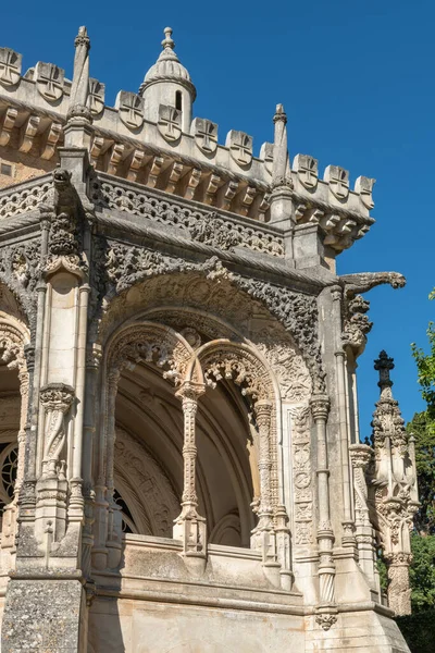 Luso ポルトガル Circa 2020年8月 ポルトガルの庭園とブカコ宮殿で表示します 宮殿は1888年から1907年の間にネオ マニューライン様式で建てられました — ストック写真