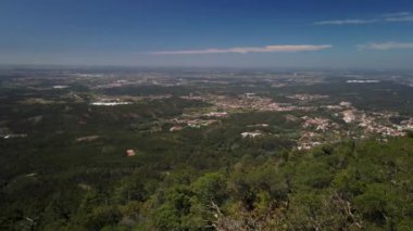 Bussaco, Luso, Mealhada, Aveiro 'dan hava manzarası - Portekiz.