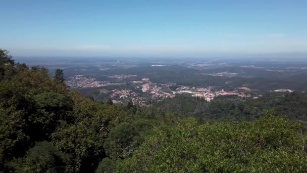 Luftaufnahme Von Bussaco Luso Mealhada Aveiro Portugal — Stockvideo