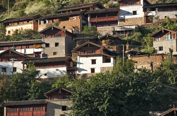 Traditional Villages Green Mountain — Stock Photo, Image