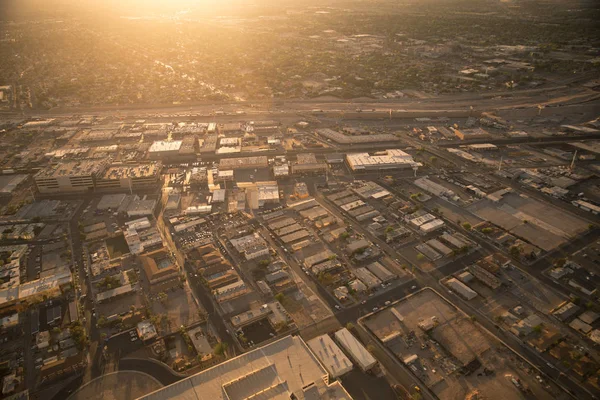 Luftaufnahme Städtischer Vorortgemeinden Von Las Vegas Nevada Aus Mit Straßen — Stockfoto