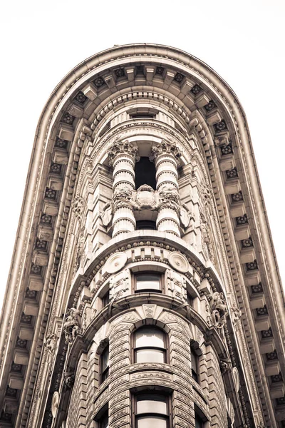 New York Şehrinde Tarihi Flatiron Binası Ile Ilgili Ayrıntılar — Stok fotoğraf