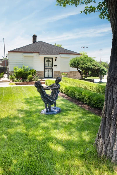 ゲイリー インディアナ 2018 ギャリー インディアナの彼の故郷でポップスターのマイケル ジャクソンの子供時代の家の外観 — ストック写真