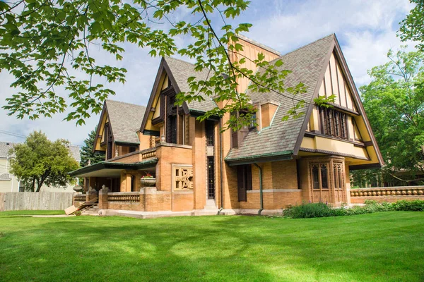 Eichenpark Illinois Juni 2018 Blick Auf Das Nathan Moore House — Stockfoto