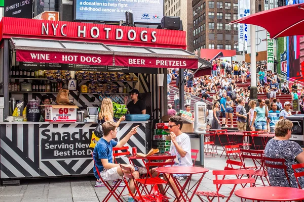 New York City July 2018 View World Famous Times Square — Stock Photo, Image