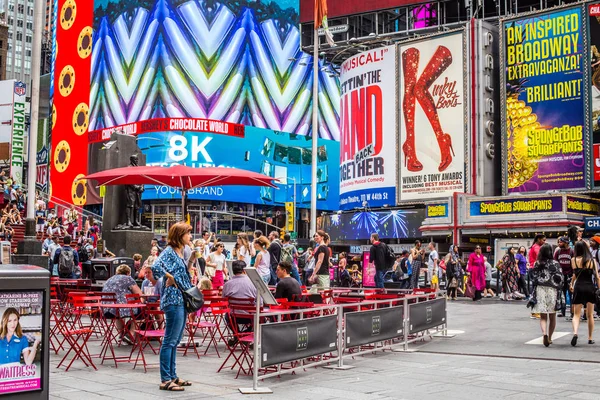 New York City Juli 2018 Weergave Van Wereld Beroemde Times — Stockfoto