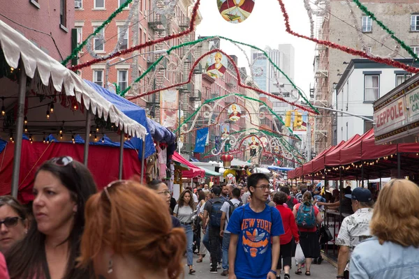 New York City Eylül 2017 Yıllık Bayram San Gennaro Sokak — Stok fotoğraf