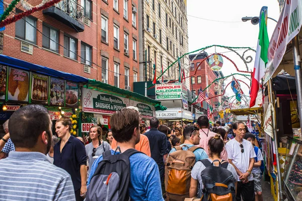 Нью Йорк Сентября 2017 Года Вид Ежегодный Праздник Улиц Сан — стоковое фото