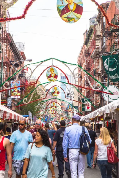 New York City September 2017 Den Årliga Feast San Gennaro — Stockfoto