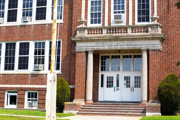 Vista Del Típico Edificio Escuela Americana Exterior — Foto de Stock