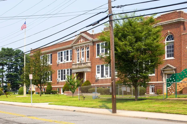 Vista Del Típico Edificio Escuela Americana Exterior —  Fotos de Stock