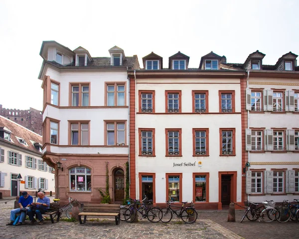 Vue Sur Magnifique Rhin Allemagne Avec Village Sankt Goar Vue — Photo