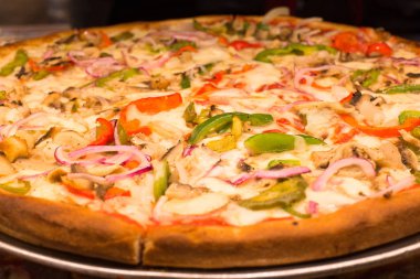 Otantik İtalyan New York City tarzı pizza Vitrini