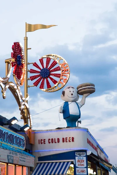 Brooklyn New York July 2015 View Historic Snack Bar Restaurant — Stock Photo, Image