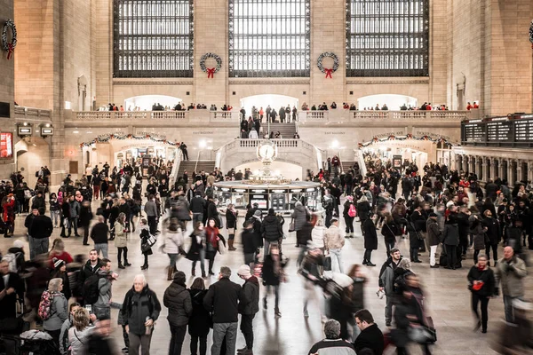 New York City Dicembre 2017 Vista Dell Interno Del Grand — Foto Stock