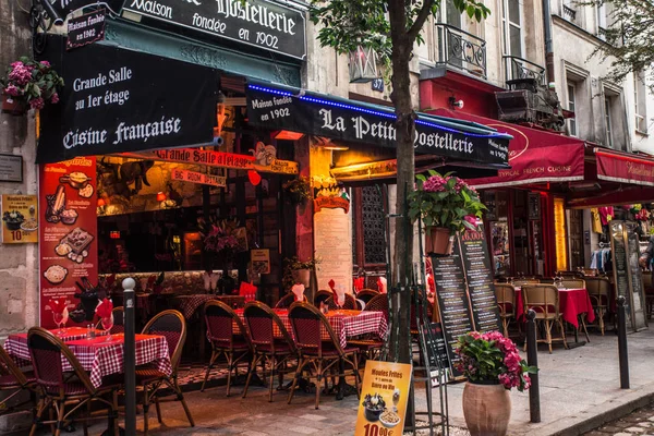 Paris Frankreich Oktober 2014 Straßenszene Aus Dem Lateinischen Viertel Saint — Stockfoto