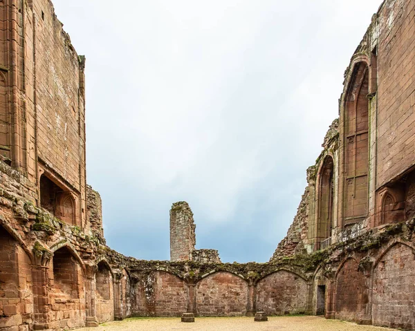 Zobacz Detale Architektoniczne Średniowiecznego Zamku Kenilworth Castle Wielka Brytania — Zdjęcie stockowe