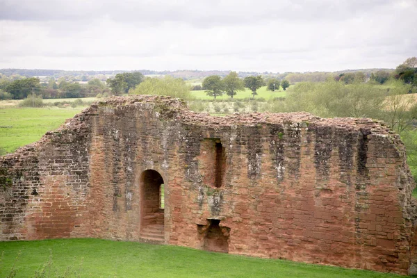 Středověký Hrad Architektonické Detaily Okolní Krajinu Kenilworthský Hrad — Stock fotografie