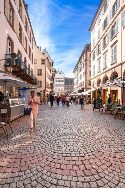 Strasbourg France Septembre 2018 Scène Rue Avec Des Gens Rue — Photo