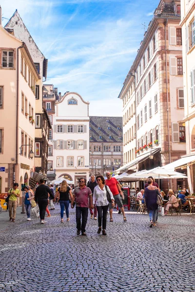 Strasbourg France Septembre 2018 Scène Rue Avec Des Gens Rue — Photo