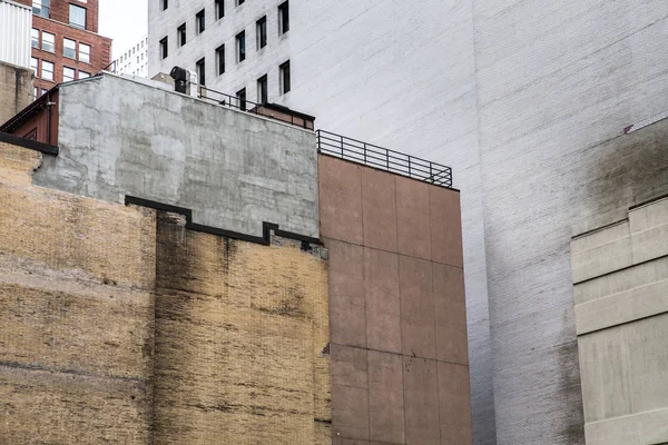 Cidade Nova York Paisagem Urbana Fachadas Edifícios Urbanos Diferentes Tamanhos — Fotografia de Stock