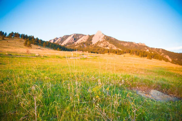 Boulder Colorado Berglandschap Met Flatirons Van Chautauqua Park — Stockfoto