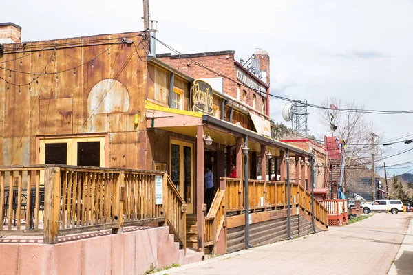 Idaho Springs Colorado April 2018 Street Scene Uit Historische Mijnstad — Stockfoto