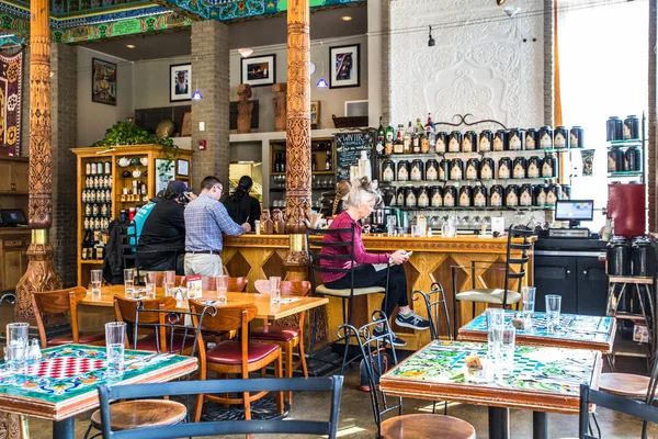 Boulder Colorado Abril 2018 Vista Interior Marco Dushanbe Teahouse Boulder — Fotografia de Stock