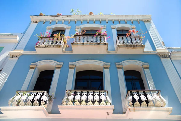 Old San Juan Porto Rico Com Exemplo Arquitetura Colorida Antiga — Fotografia de Stock