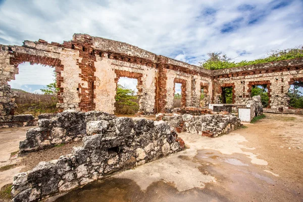 Historyczne Opuszczone Latarnia Morska Aguadilla Portoryko — Zdjęcie stockowe
