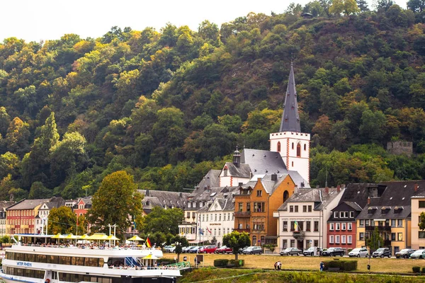 Sankt Goar Tyskland September 2018 Beskåda Den Pittoreska Tyska Byn — Stockfoto