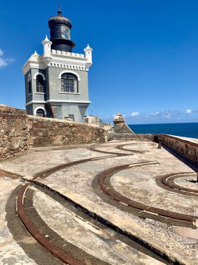Castillo San Felipe del Morro'nun görünümü, Eski San Juan Porto Riko'da El Morro olarak da bilinir