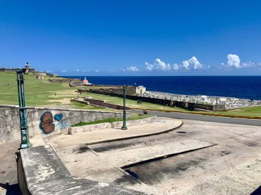 Castillo San Felipe del Morro'nun görünümü, Eski San Juan Porto Riko'da El Morro olarak da bilinir