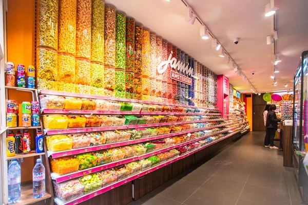 Amsterdam Netherlands August 2018 View Jamin Candy Store Colorful Candy — Stock Photo, Image