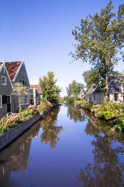 Scenic Canal Village Broek Waterland North Holland Netherlands — Stock Photo, Image