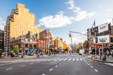 New York City - 24 Ağustos 2019: Manhattan'daki West Village, Greenwich Village için sokak sahnesi