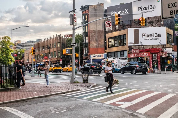 New York City Srpna 2019 Pouliční Scéna Pro Greenwich Village — Stock fotografie