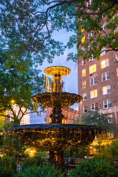 Jackson Square Park Nyc Fountain — Stock Photo, Image