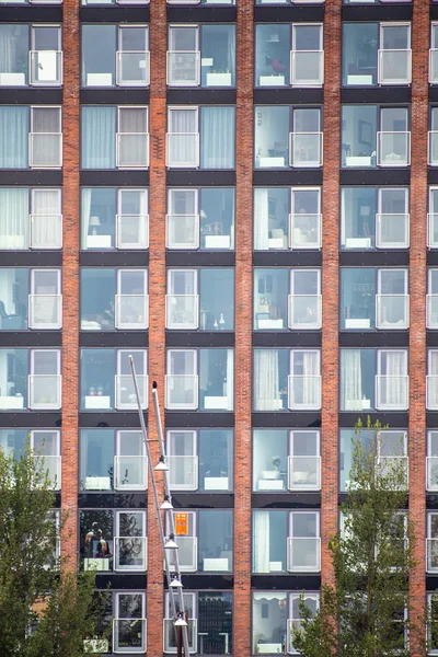 Bangunan Apartemen Dengan Arsitektur Generik — Stok Foto