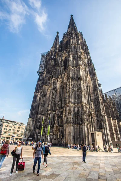 Cologne Germania Settembre 2018 Veduta Esterna Della Storica Cattedrale San — Foto Stock
