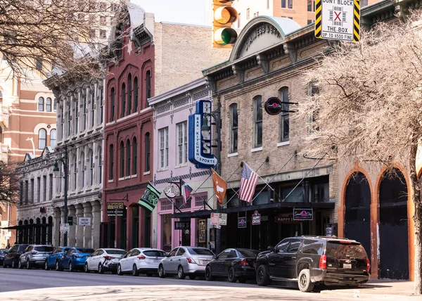 Austin Texas February 2024 View Historic Sixth Street Known Its Stock Photo