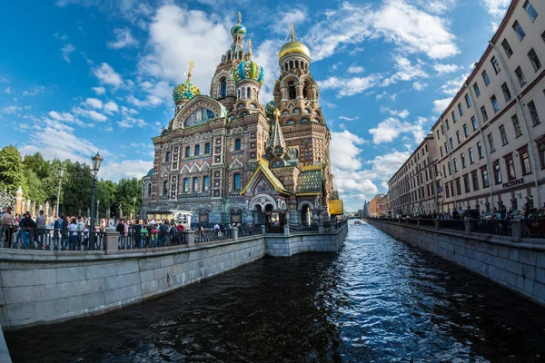 Church of the Saviour on Spilled Blood , Griboedova Canal, Saint — Stock Photo, Image